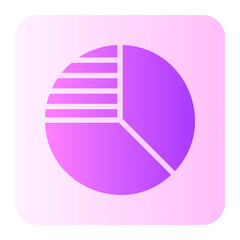 pie chart gradient icon