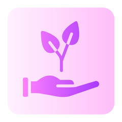 plant gradient icon