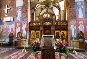 Fototapeta premium Orthodox Cathedral of the Nativity of the Most Holy Theotokos Wroclaw, Poland.