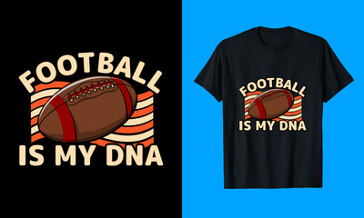 Football Typography, vector T-shirt Design