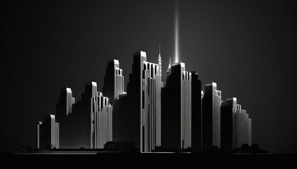 Fototapeta premium Dark City