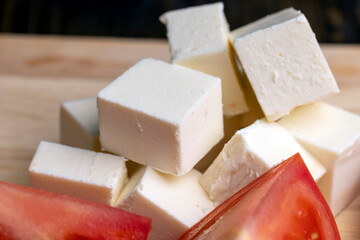 White cream cheese for making salads