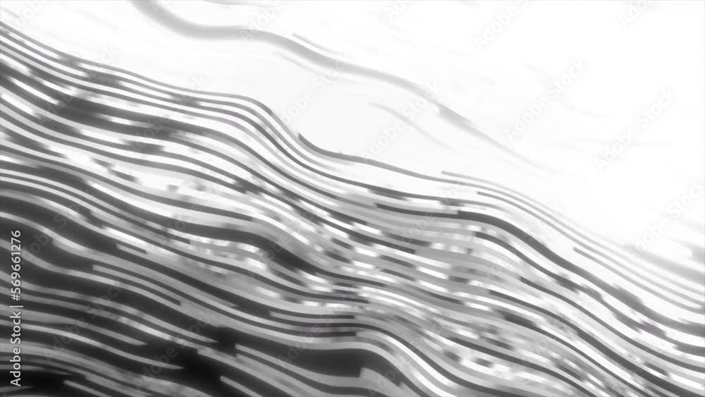 Poster bright shimmering lines in glitch background. motion. stream of shimmering glitch lines. computer ba