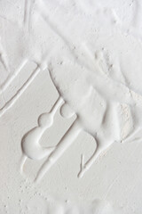 Abstract background white and gray textured putty wall