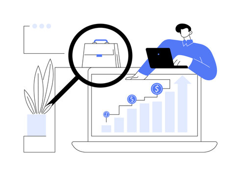 Boost sales abstract concept vector illustration.