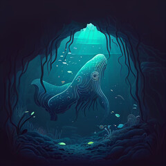 Deep Sea Monster Generative AI