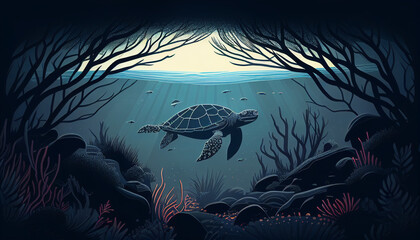 Deep Sea Turtle Generative AI