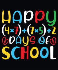 Happy Days of School T-shirt, School T-shirt