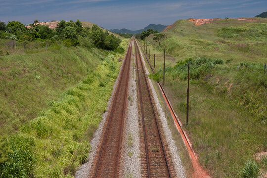 Rails, Rio de Janeiro, train, Brazil