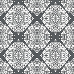 Image of a beautiful Indian seamless pattern close-up.Can be used for designer wallpapers, for textile, packaging, printing or any desired idea. 
