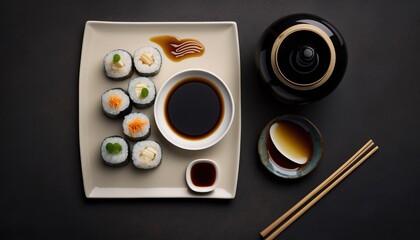 Sushi food plate