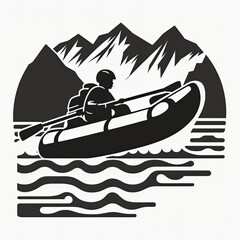 Rafting Icon, Generative AI, Generative, AI