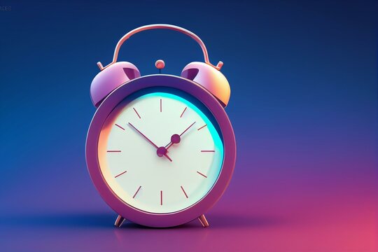 Alarm Clock Isolated Transparent Png. Generative AI