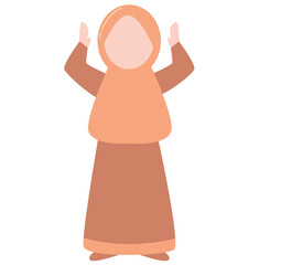 Funny Muslimah characters shocked style