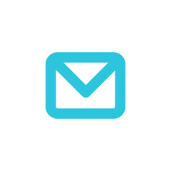 Envelope letter symbol. 
Sign mail icon recieve on white background
