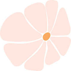 retro groovy . daisy flower