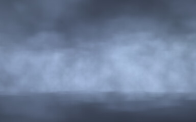Obraz na płótnie Canvas Mystical toxic fog at night. Toxic smoke, fire, mist.
