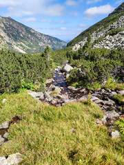 Landscape of Rila Mountain near Malyovitsa peak, Bulgaria