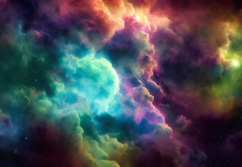 Fototapeta na wymiar Kosmische Erleuchtung, Nebula