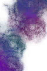 Fototapeta premium Abstract Gradient Blue Pink Nebula Cloud Backdrop