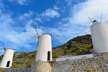 Windmühlen in der Lasithi-Hochebene, Kreta, Griechenland