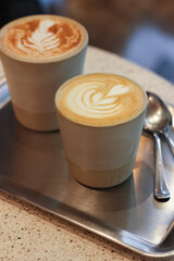 Specialty coffee with plant-based milk