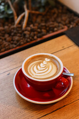 Specialty coffee with plant-based milk