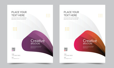Cover design for annual report and business catalog, magazine, flyer or booklet. Brochure template layout. A4 cover vector EPS-10