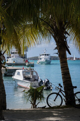 Quiet harbour at Philipsburg, the capital of the Dutch side of the Caribbean island of St...