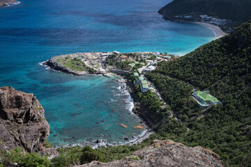 Views from Colombier in the west of the French Caribbean island of St Barth (Saint Barthelemy)