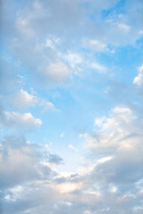 Blue sky with gentle clouds