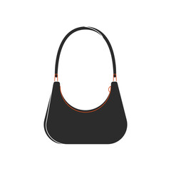 Stylish female purse. Cartoon woman handbag luxury accessory, fashionable modern casual bag. Vector flat illustration