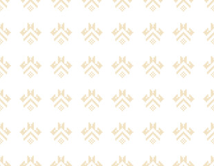 Fototapeta premium Asian mosaic arabesque seamless pattern. Abstract floral ornamental texture. Artistic background in arab geometric fabric orient style