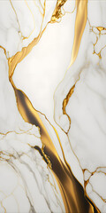 golden white marble background texture, pattern generative ai design banner