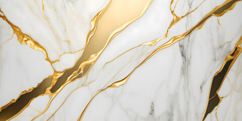 golden white marble background texture, pattern generative ai design banner