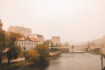 Oradea Cityscape a stunning view of Oradea, explore the rich art nouveau history of Oradea with this stunning landmarks. Historic buildings and monuments unique architecture cultural heritage