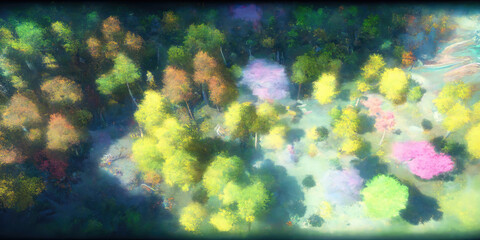 Enchanted Forest, a bird's eye view 