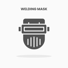 Welding Mask icon vector illustration glyph style. Great used for web, app, digital product, presentation, UI and many more.