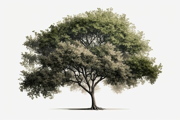 tree isolated on white