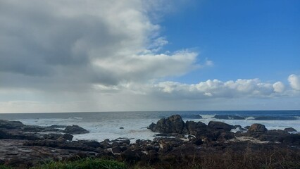 Fototapeta na wymiar Marejada en la costa de Galicia