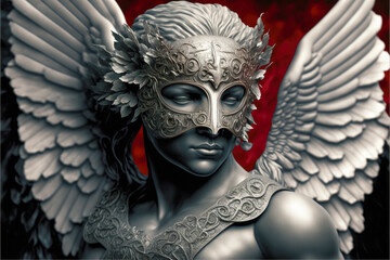 Masked Valentine love angel