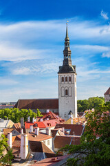 Fototapeta premium Aerial View of Tallinn