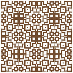 Vector geometric ornament in ethnic style. Seamless pattern with  abstract shapes, repeat tiles. Repeating pattern for decor, textile and fabric.