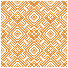 Vector geometric ornament in ethnic style. Seamless pattern with  abstract shapes, repeat tiles. Repeating pattern for decor, textile and fabric.