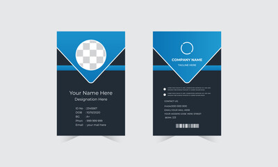 ID card design.modern ID card design.vectore template,graphic design.for your compny