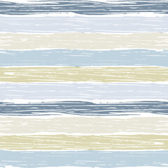 Stripes pattern, summer striped seamless vector background, watercolor paintbrush lines, textured brush lines textile. shabby grunge stripes