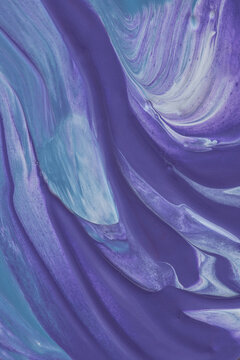 Abstract Purple Cyan Pastel Fluid Texture Wave Background