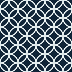 Fototapeta premium Classic japanese fabric seamless pattern. Vector