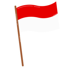 Red and White Flag, Indonesia independence day element