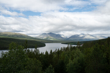 The view from Sohlbergplassen over Lake Atnsjøen